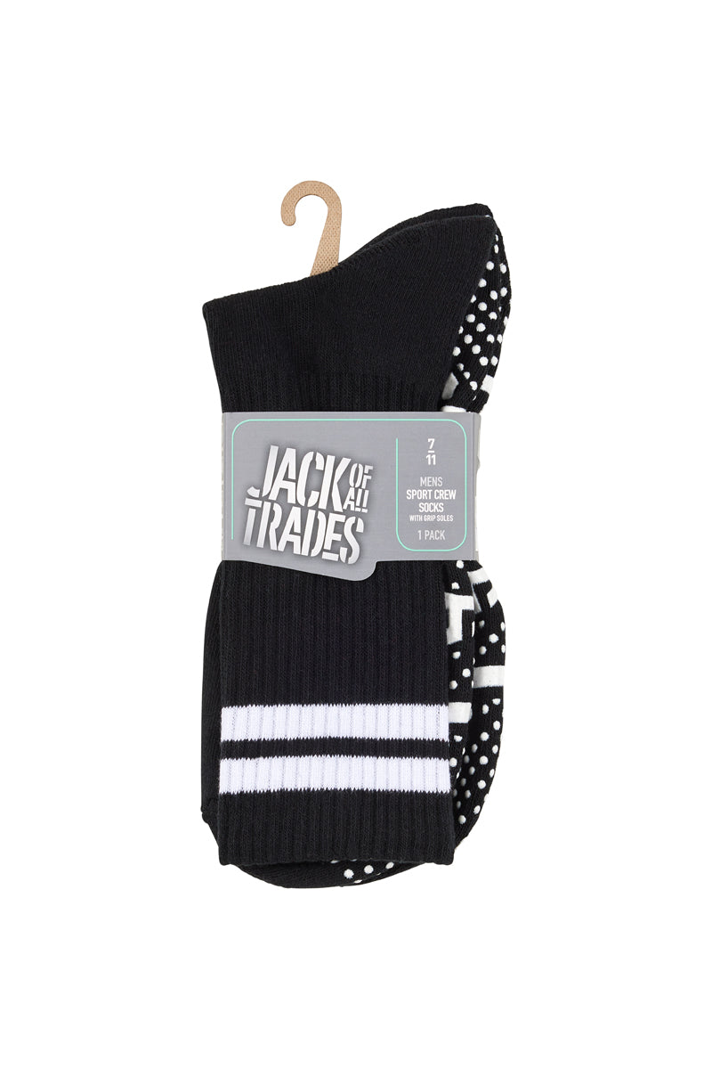 Sport Crew Grip Socks