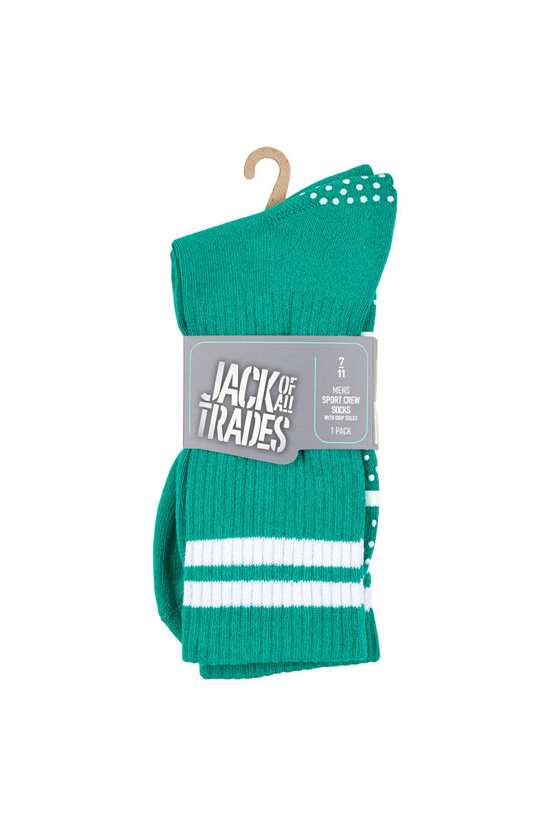Sport Crew Grip Socks