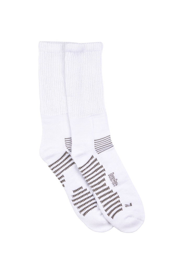 Bamboo Top to Toe Comfort- 2 Pack- Massaging Sole- White