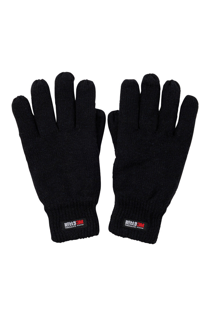 Thinsulate Wool Hotty Gloves- Black