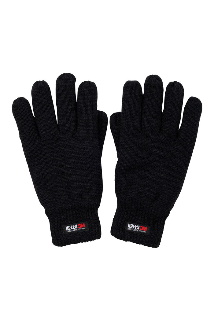 Thinsulate Wool Hotty Gloves- Black