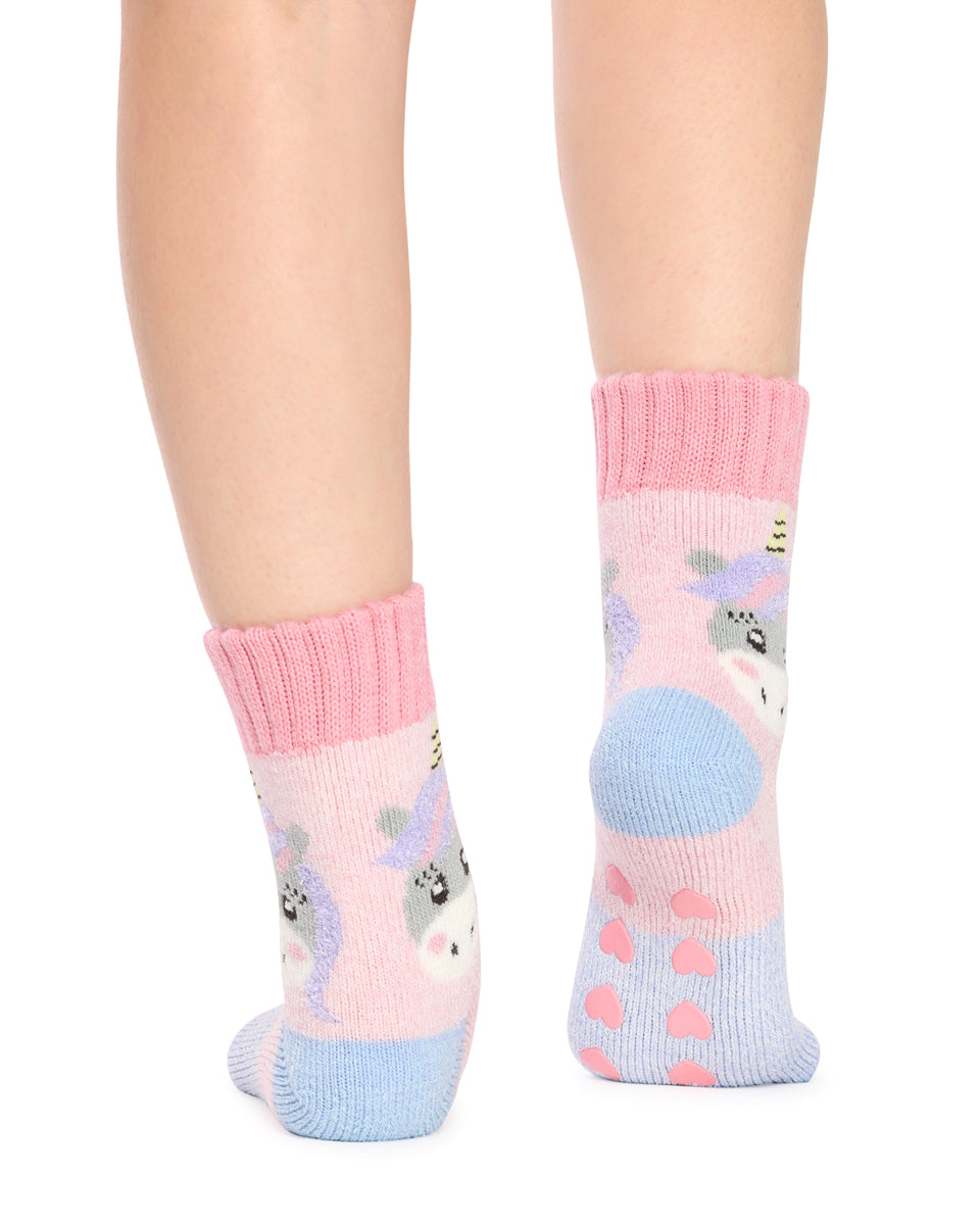 Brushed Thermal Hotty Socks- Unicorn