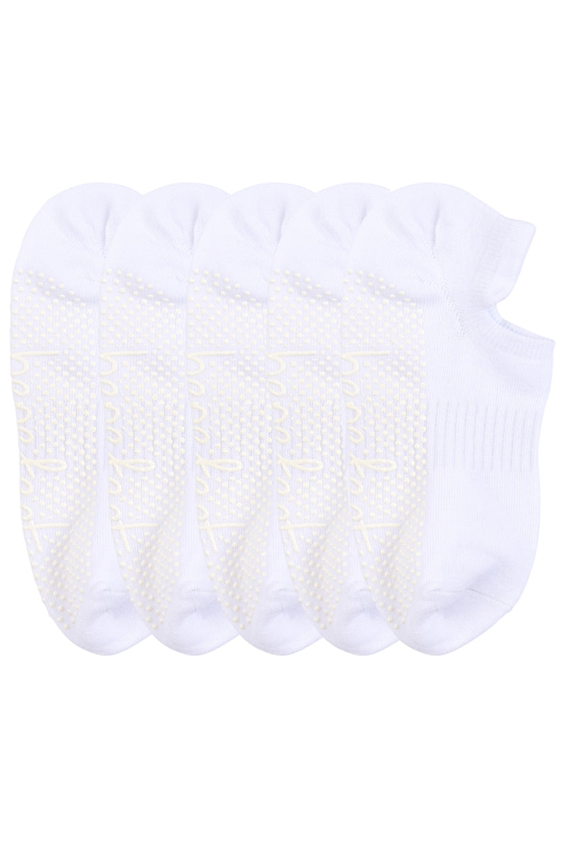 Cotton Grip Socks - 5 Pack- Lightweight