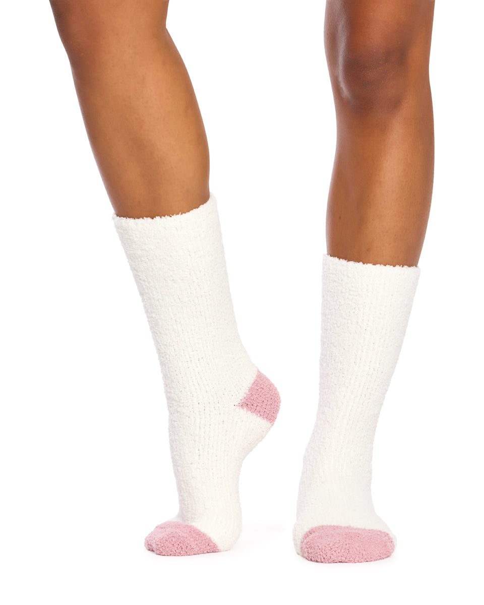Fluffy Ankle Socks- 2 Pack - Argyle