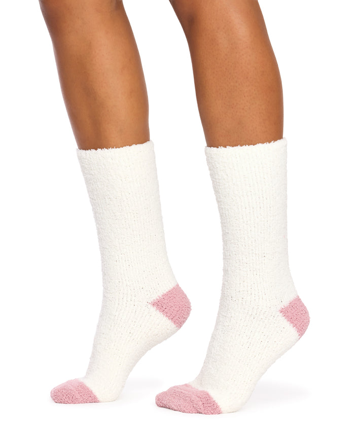 Fluffy Ankle Socks- 2 Pack - Argyle
