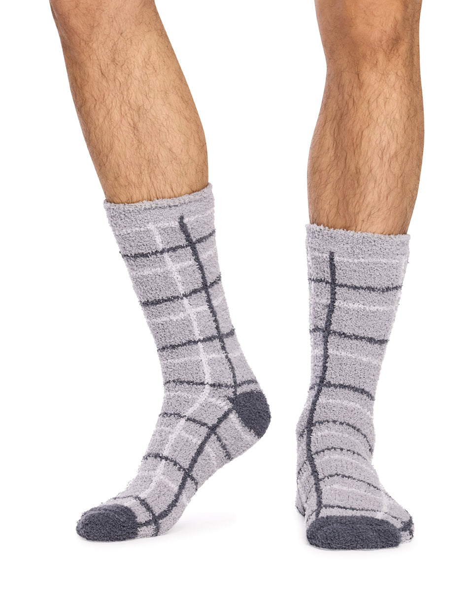Fluffy Socks-  2 Pack - Plaid