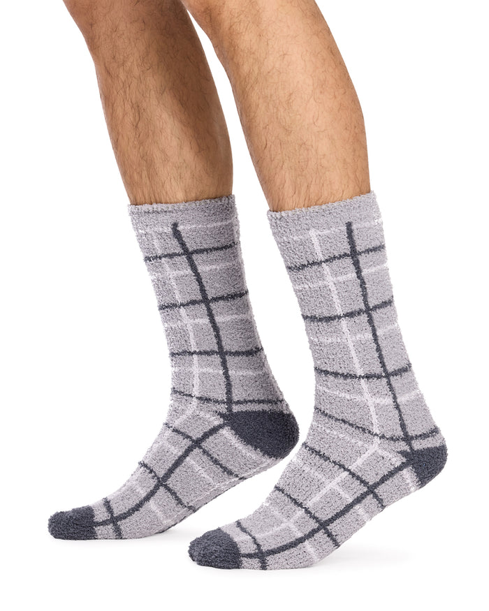 Fluffy Socks-  2 Pack - Plaid