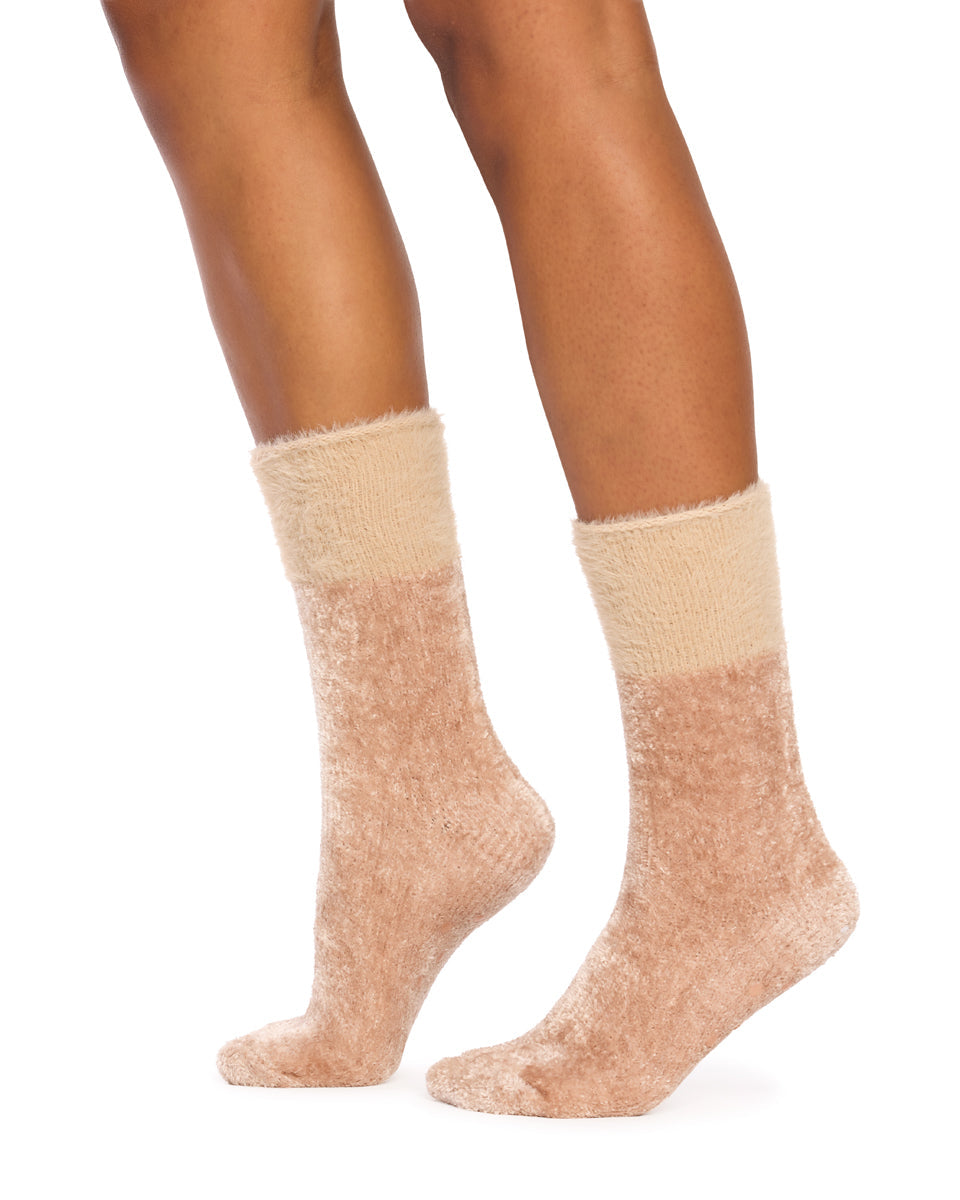 Fluffy Chenille Socks- 2 Pack