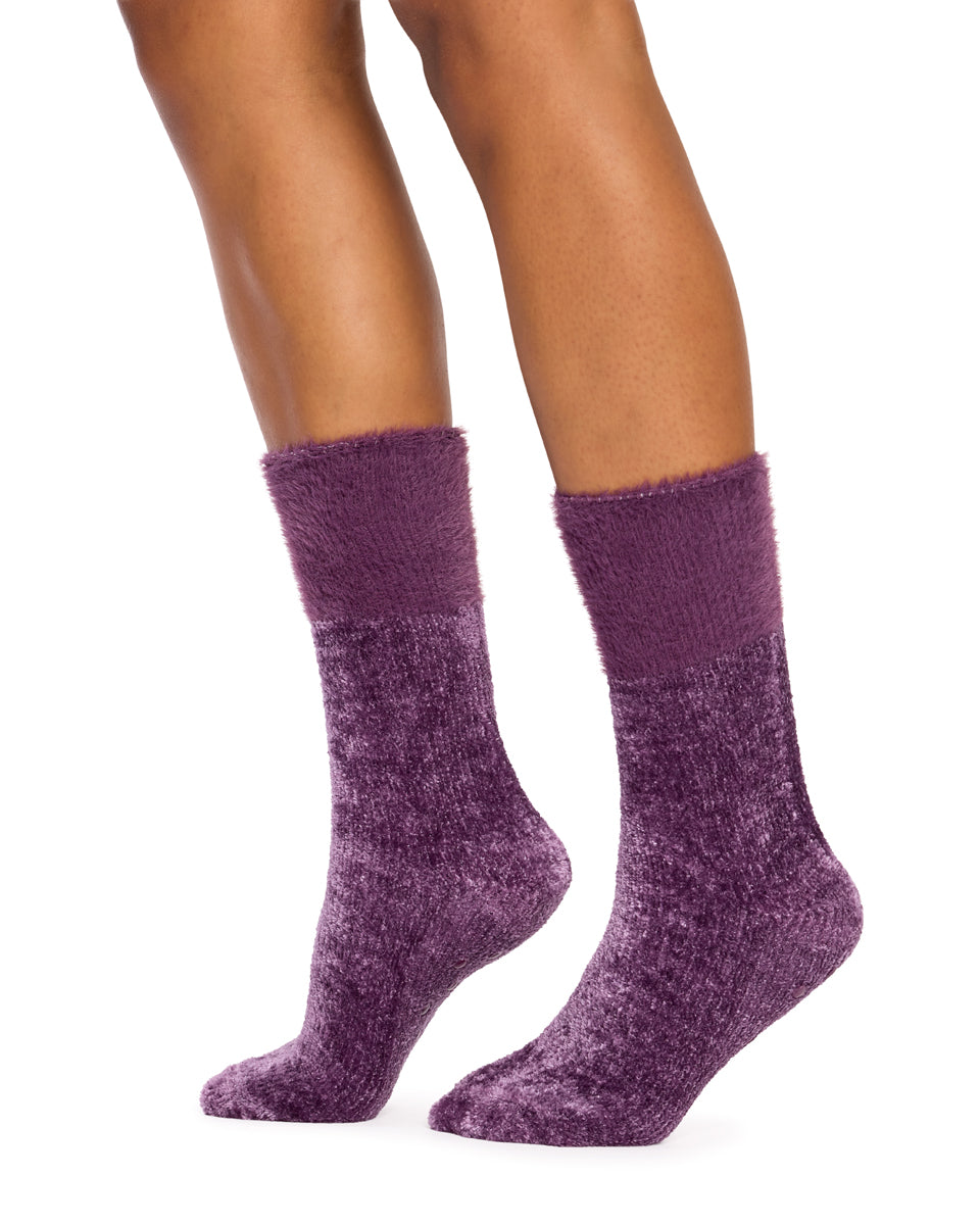 Fluffy Chenille Socks- 2 Pack