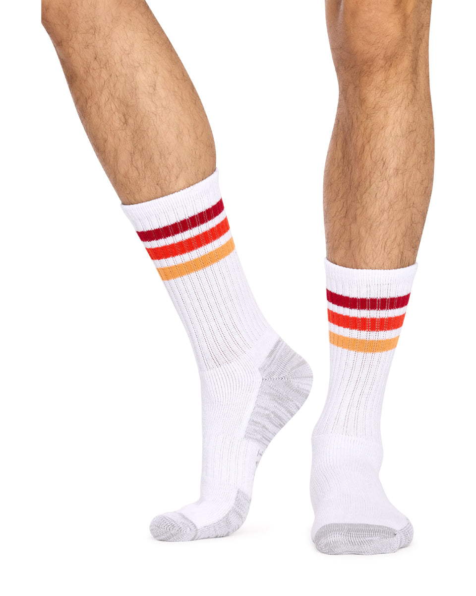 Reinforced Sport Crew - 3 Pack - Tonal Stripes