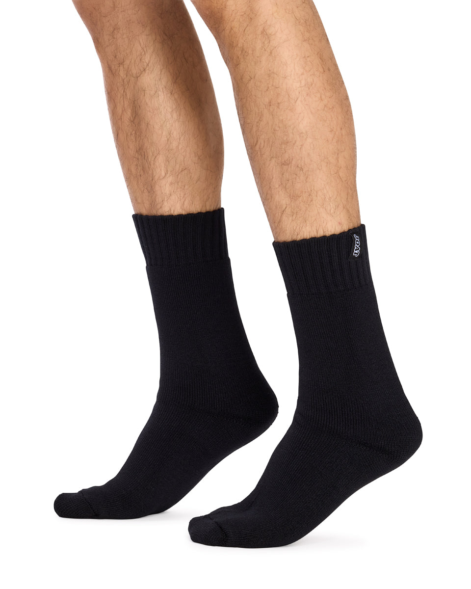 Bamboo Industrial 10ply Super Thick Socks- Black