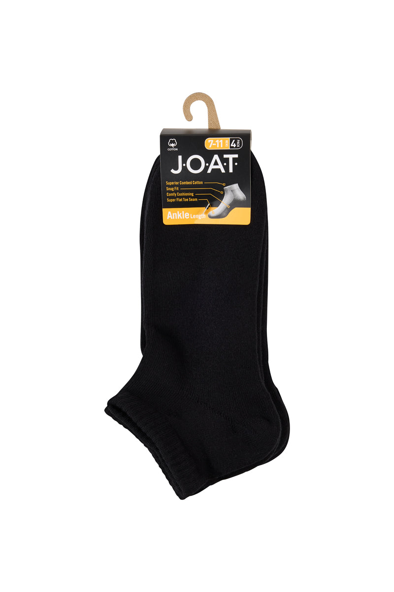 Sport Ankle- 4 Pack - Black