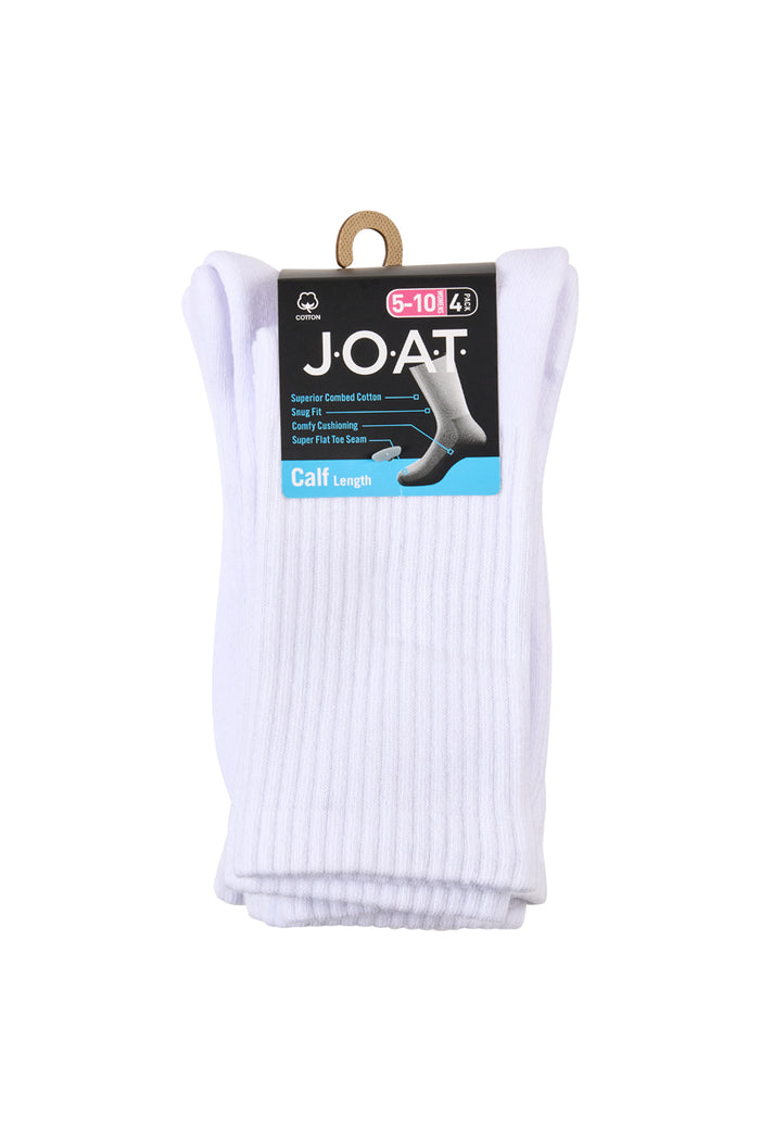 Sport Crew- 4 Pack - White