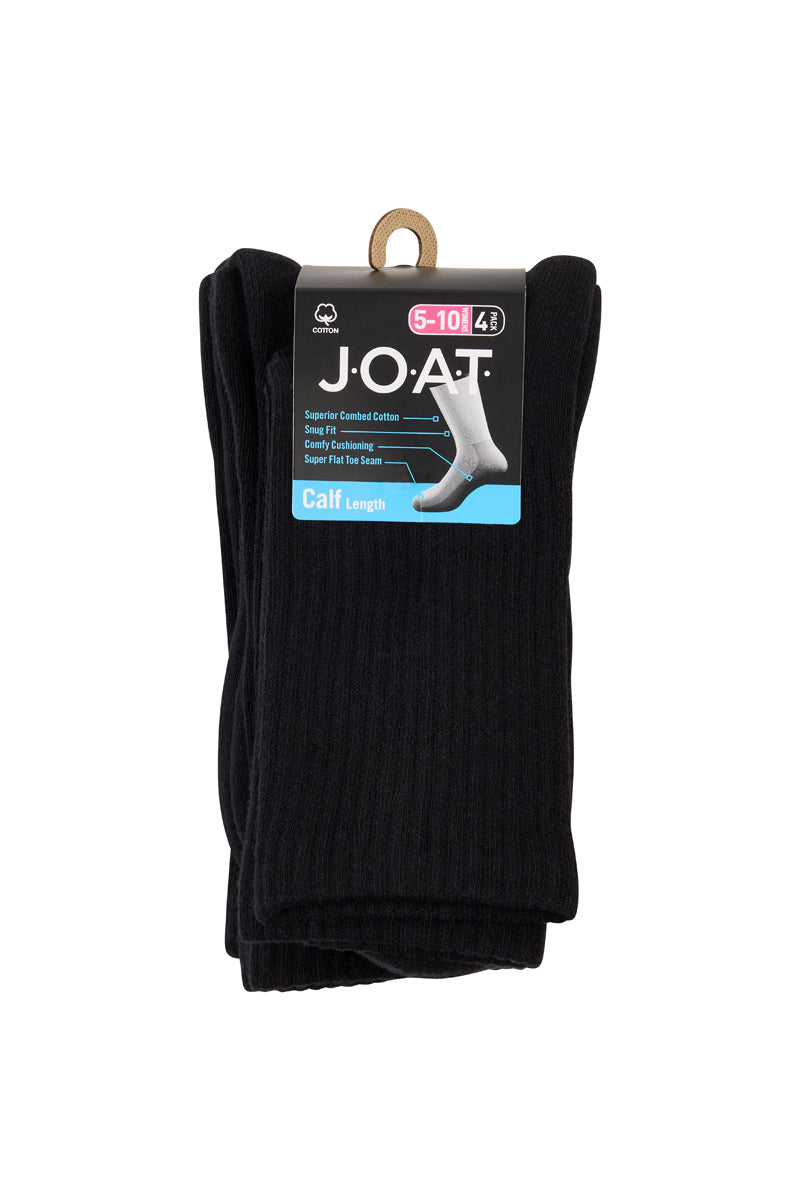 Sport Crew- 4 Pack - Black
