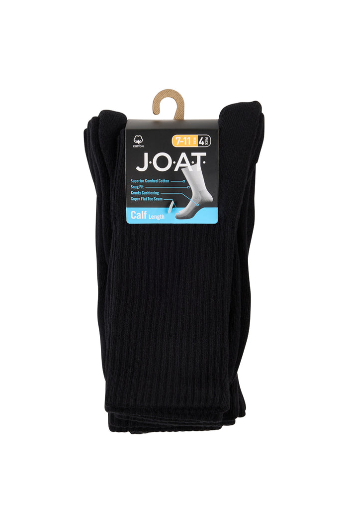 Sport Crew - 4 Pack- Black