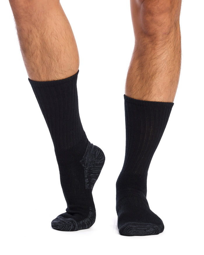 Reinforced Sport Crew - 3 Pack - Black