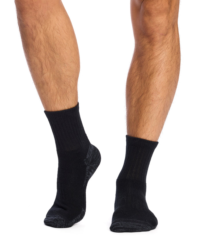 Reinforced Sport- Half Crew - 3 Pack- Black