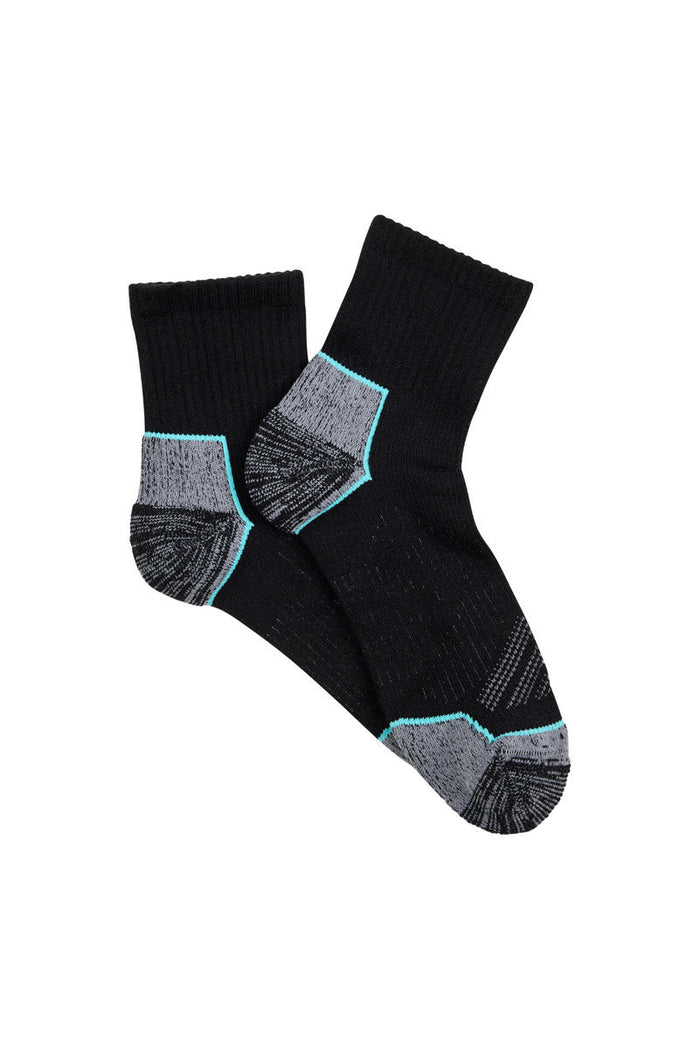 Men's Overlander® Merino Wool Athleisure Cropped Crew Socks- Black
