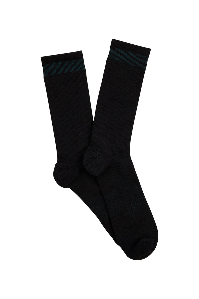Women's Overlander® Merino Wool Lifestyle Crew Socks- Black