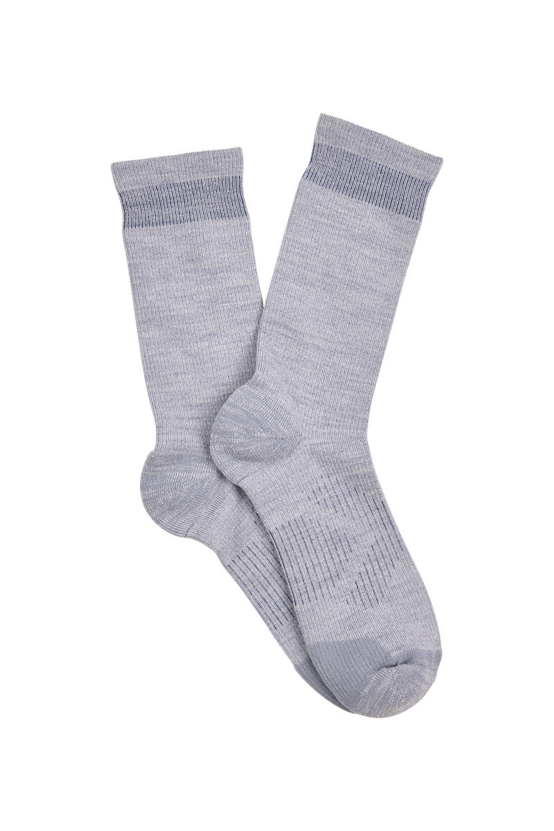 Women's Overlander® Merino Wool Lifestyle Crew Socks- Grey Melange