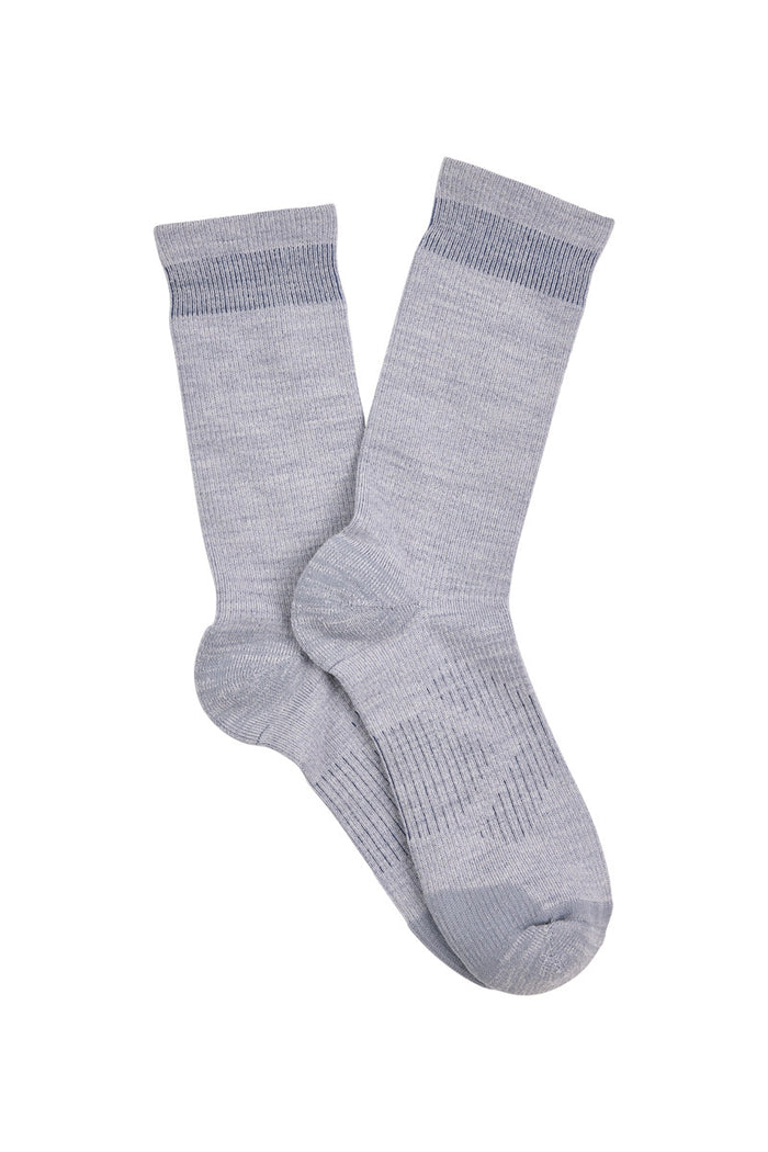 Women's Overlander® Merino Wool Lifestyle Crew Socks- Grey Melange