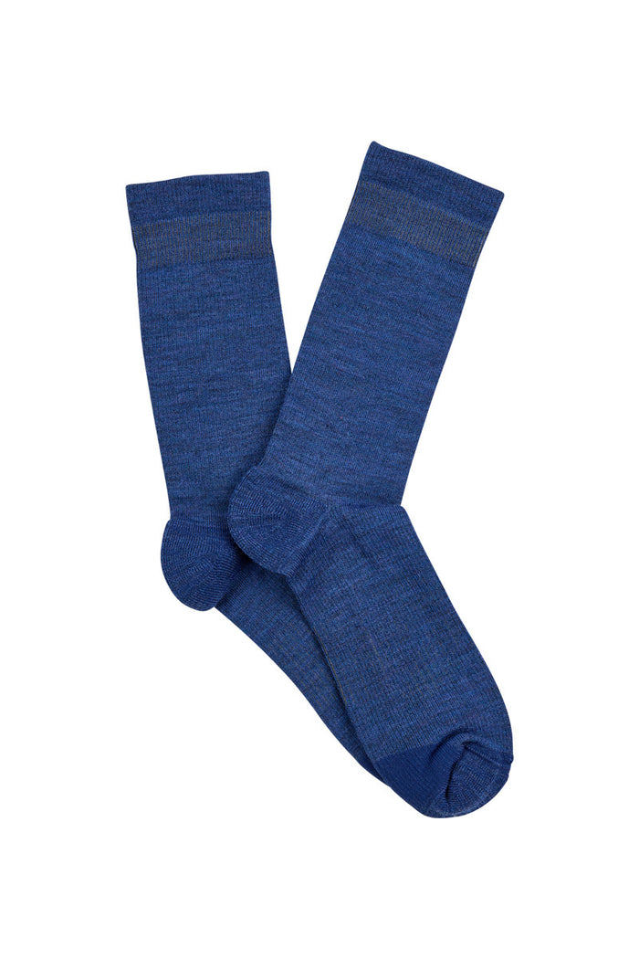 Women's Overlander® Merino Wool Lifestyle Crew Socks- Navy Melange