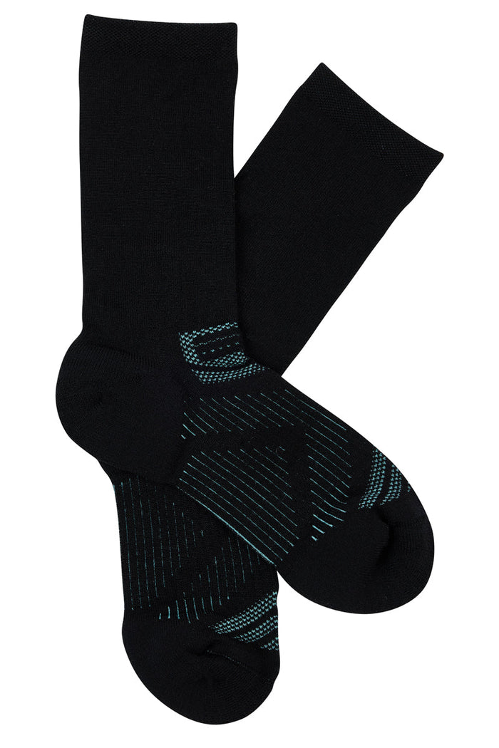 Merino Run Crew - Black