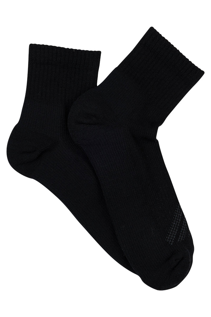 Merino Athletic- Quarter - Black