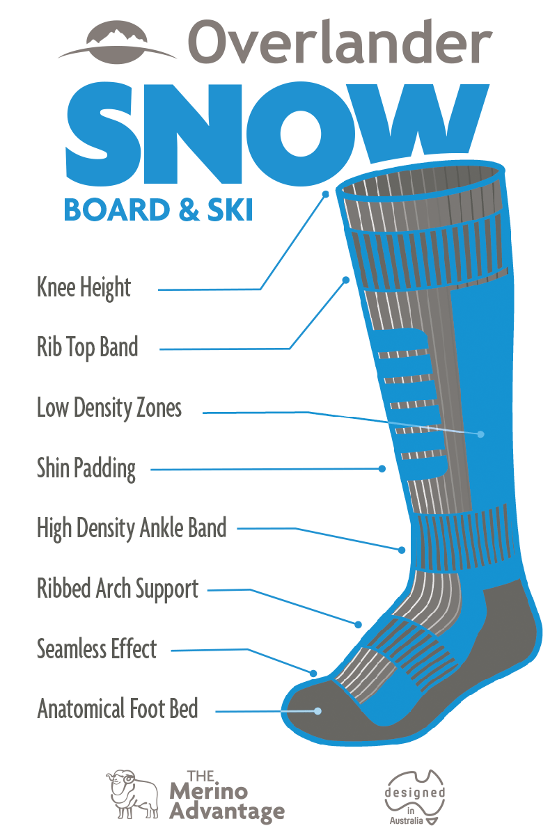 Merino Snowboard & Ski