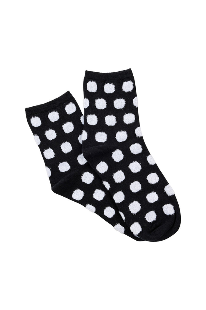 Quarter Socks- 3 Pack- Fluffy Spots