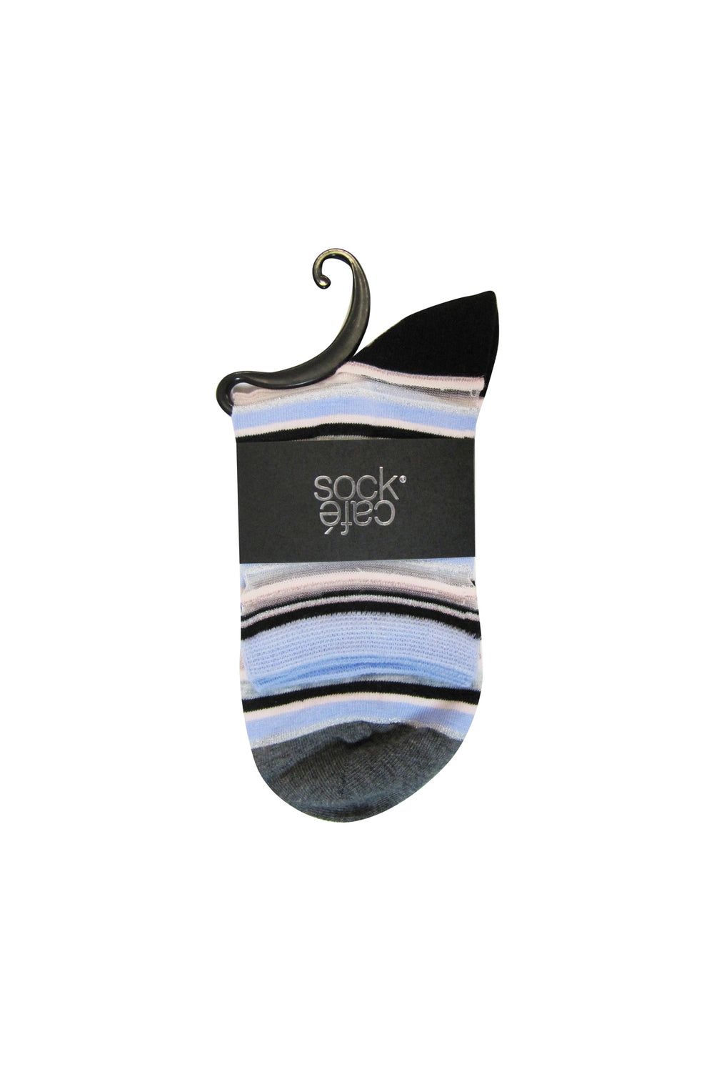 Sheer Socks- Metallic Stripe- Multicolour