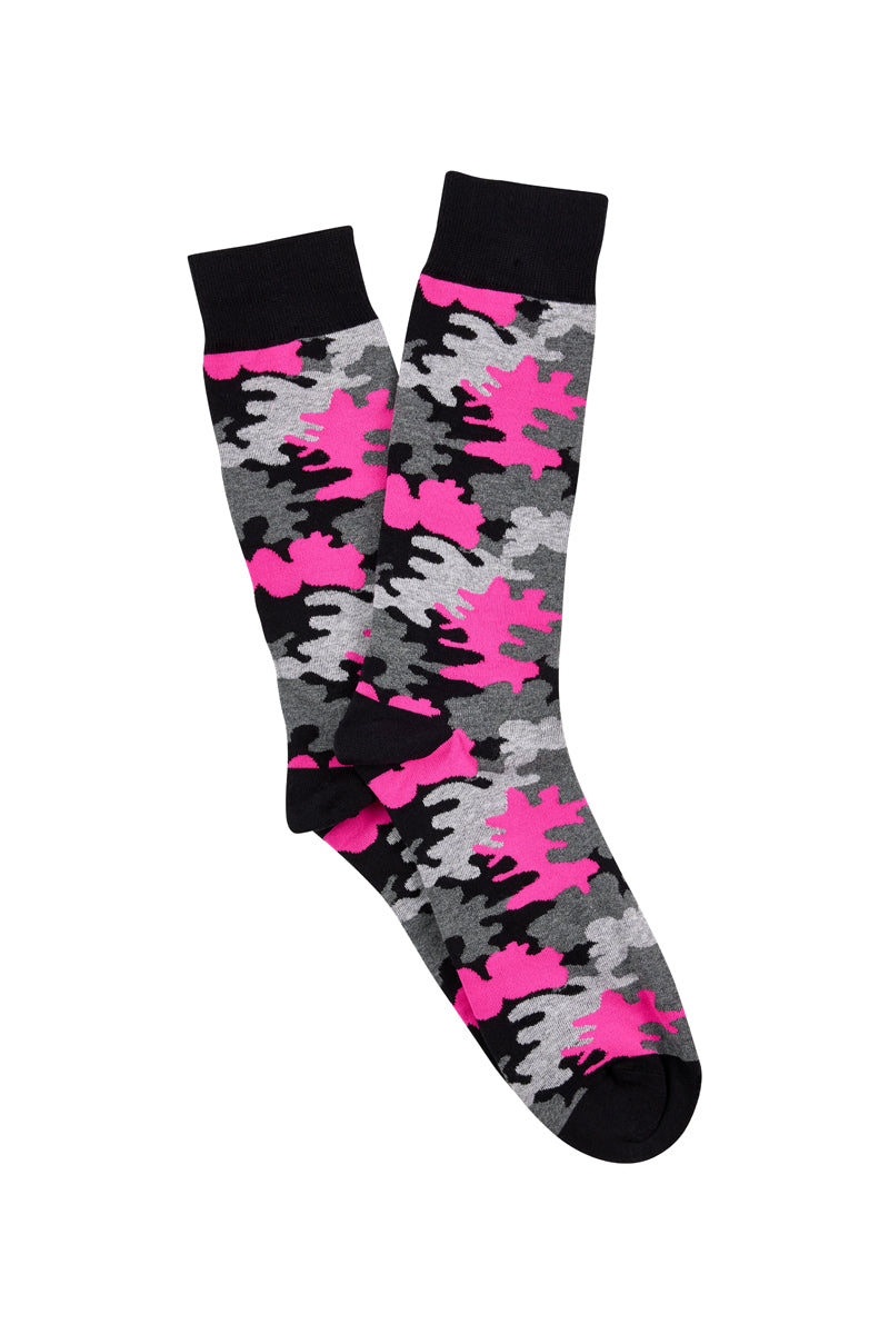 Men's Fine Cotton Fun Crew Socks