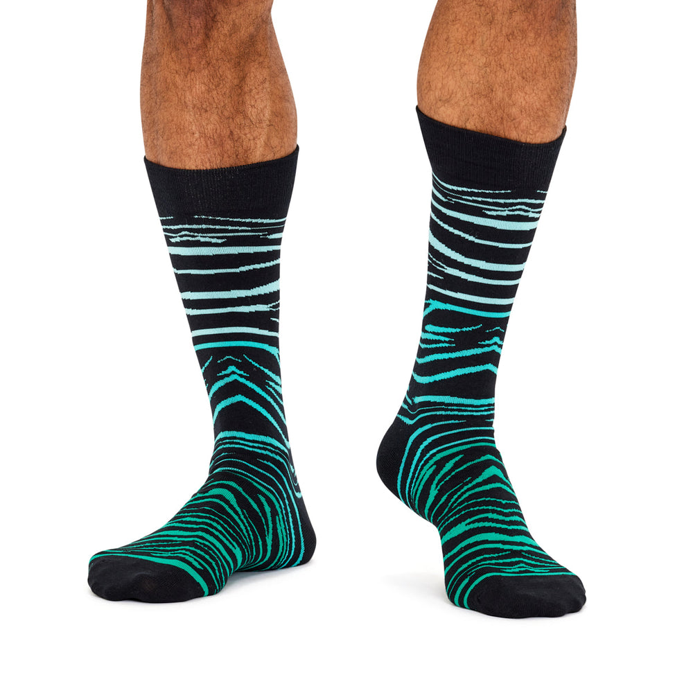 Men's Fine Cotton Fun Crew Socks