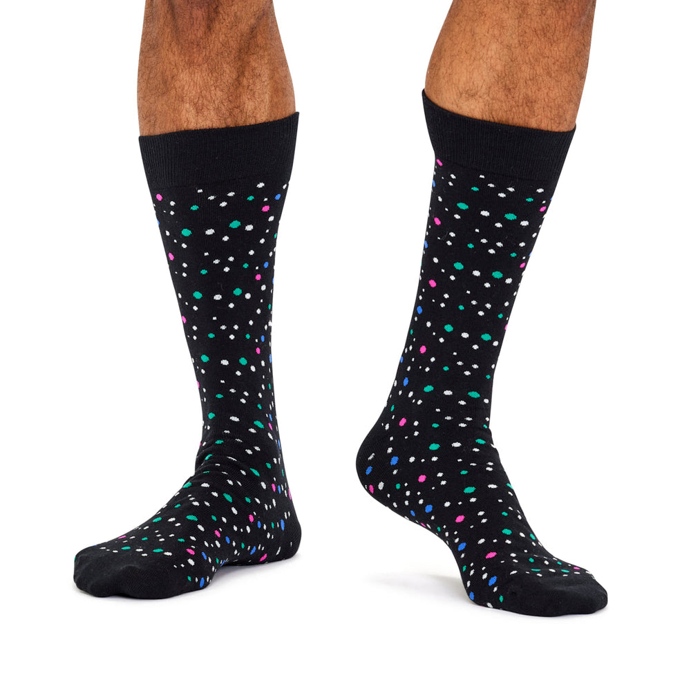 Men's Fine Cotton Fun Crew Socks