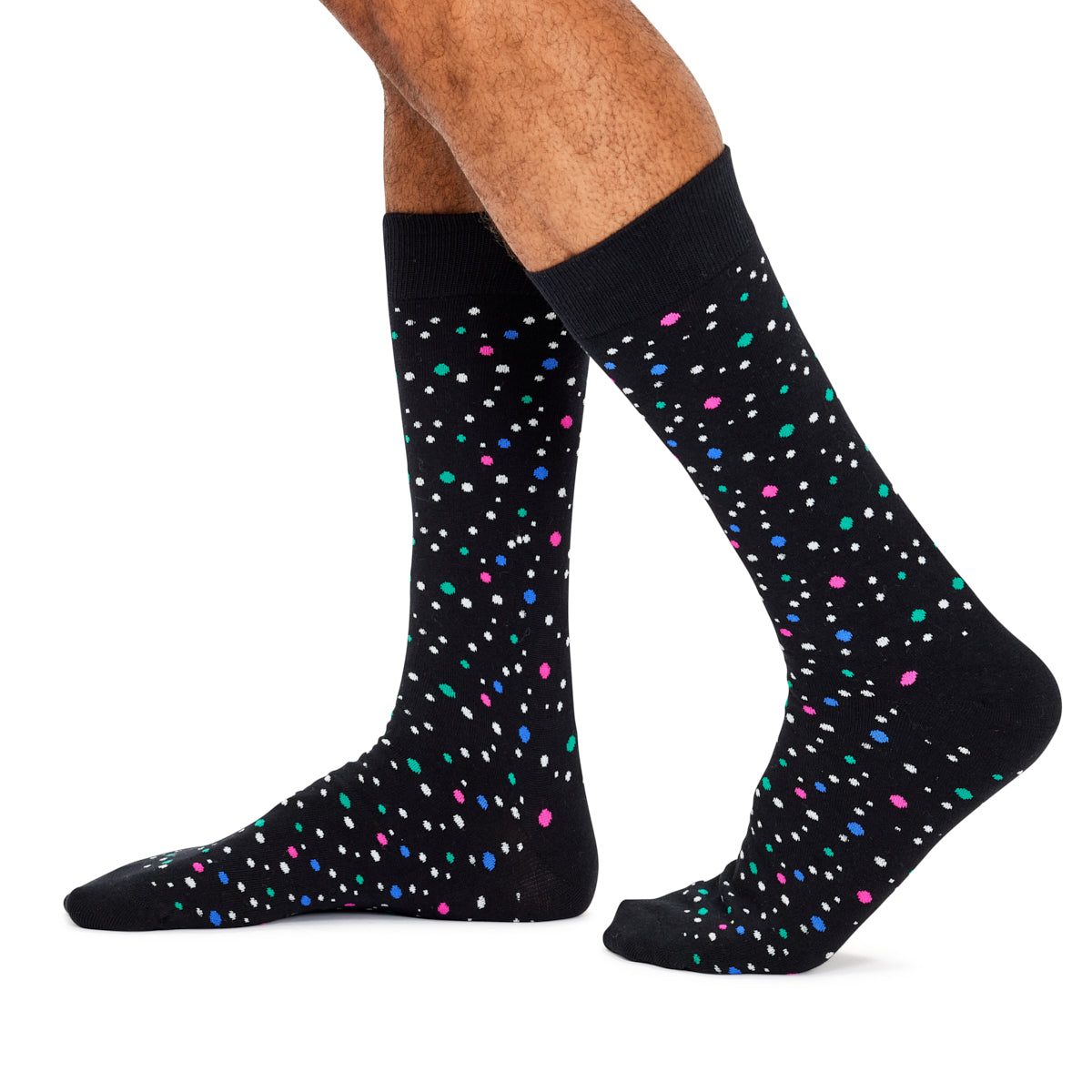 Men's Fine Cotton Fun Crew Socks