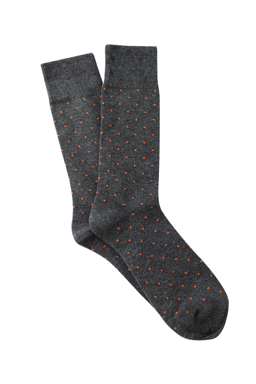 Men's Fine Cotton Fashion Socks - Brooklyn Block Charcoal