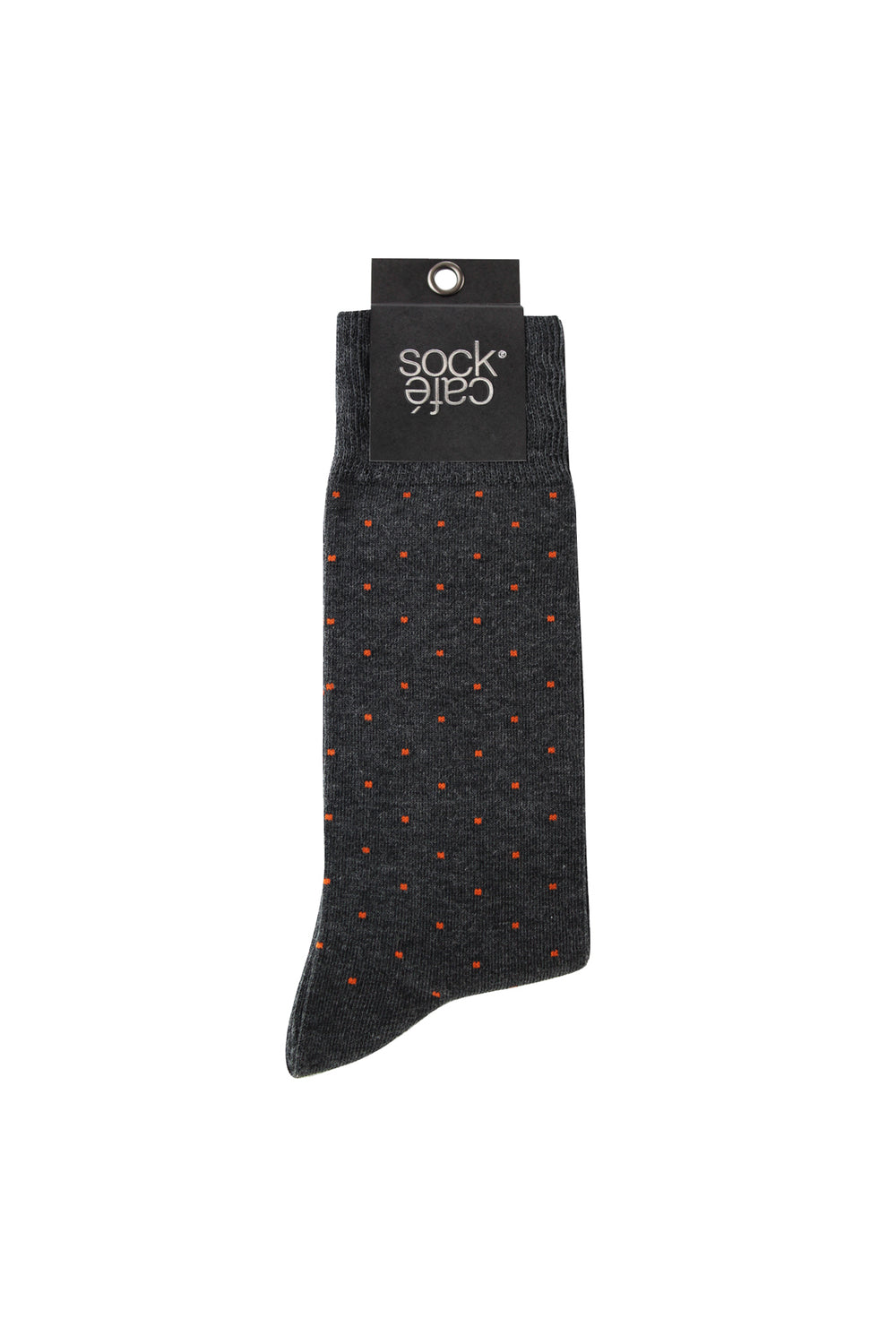 Men's Fine Cotton Fashion Socks - Brooklyn Block Charcoal