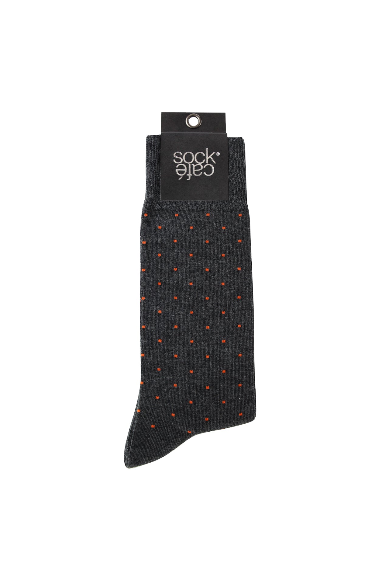 Men's Fine Cotton Fashion Socks - Brooklyn Block Charcoal