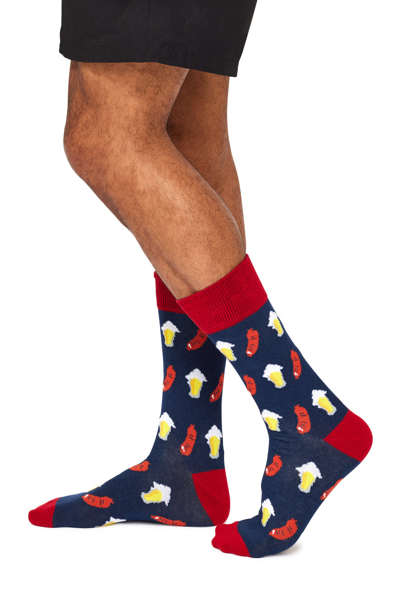 Beer and Snag Socks