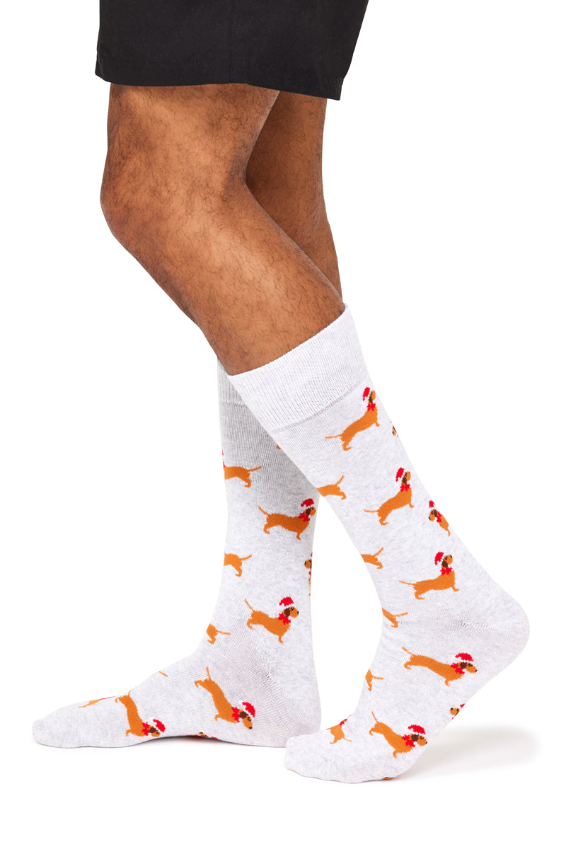 Men's Cotton Crew Novelty Socks 3 Pack - Gift Box