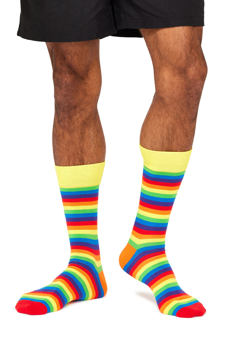 Crew Socks - Rainbow Stripes