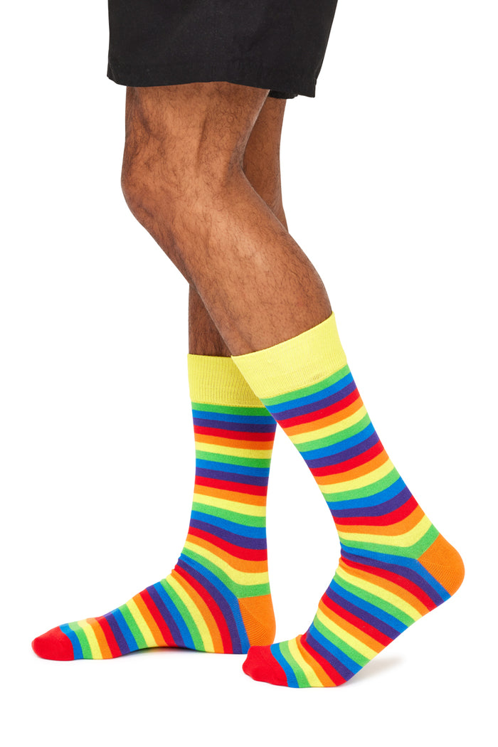 Crew Socks - Rainbow Stripes