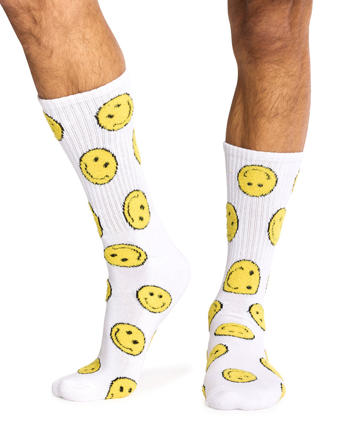 Smiley Crew Sport Socks