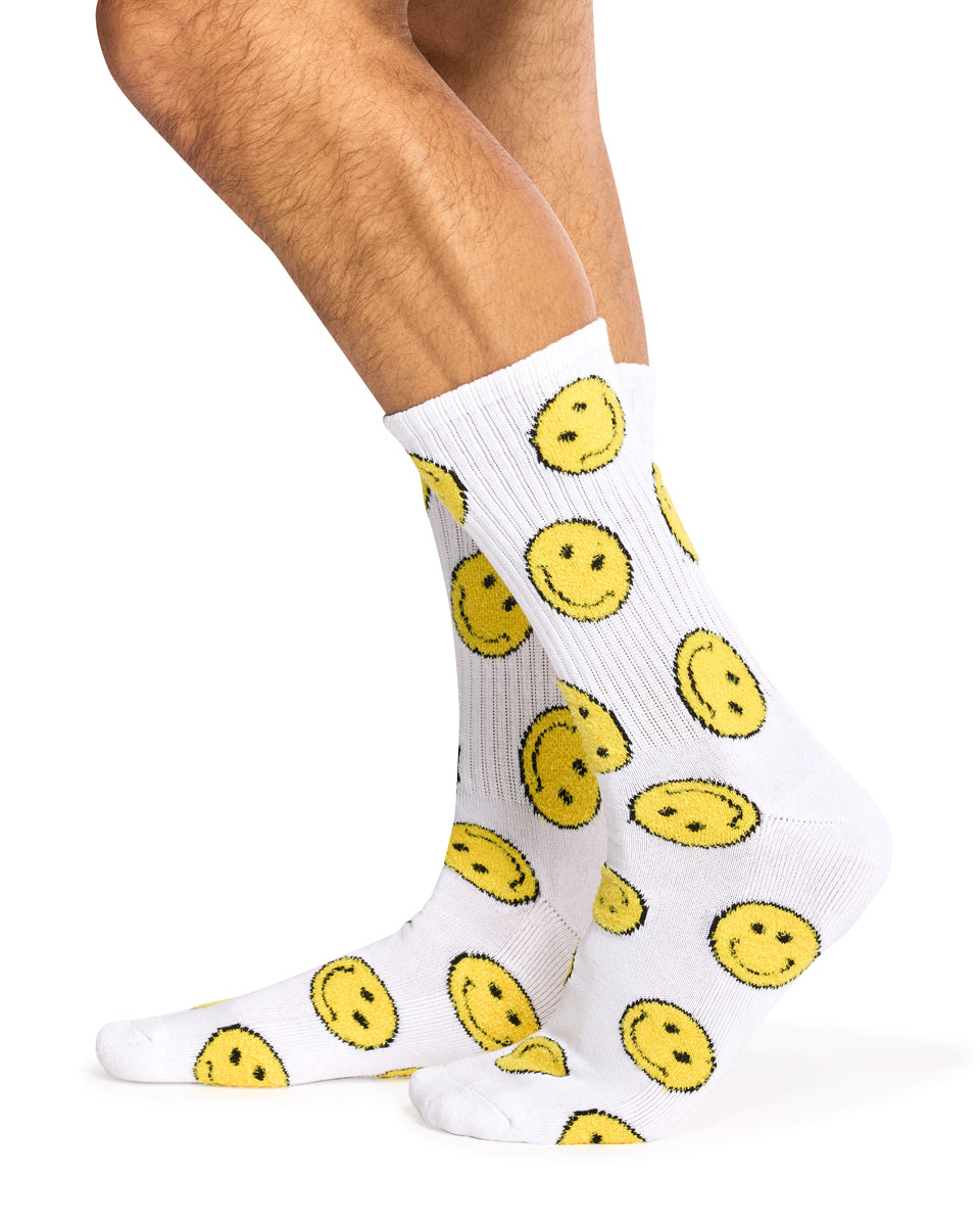 Smiley Crew Sport Socks