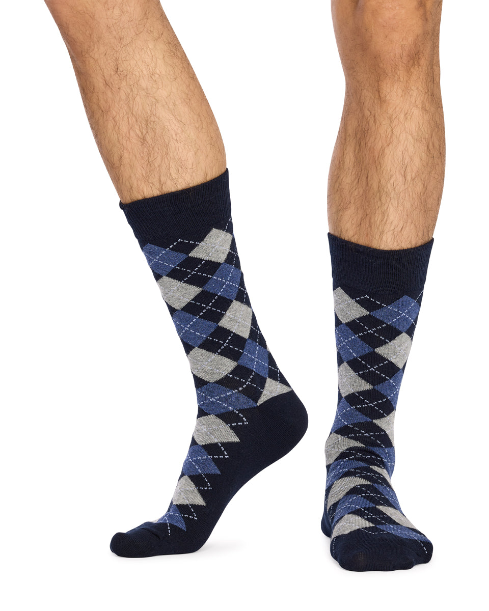 Men's Cotton Crew Novelty Socks 3 Pack - Gift Box