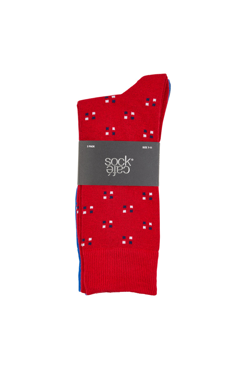 Crew Socks- 3 Pack- Mr Smart