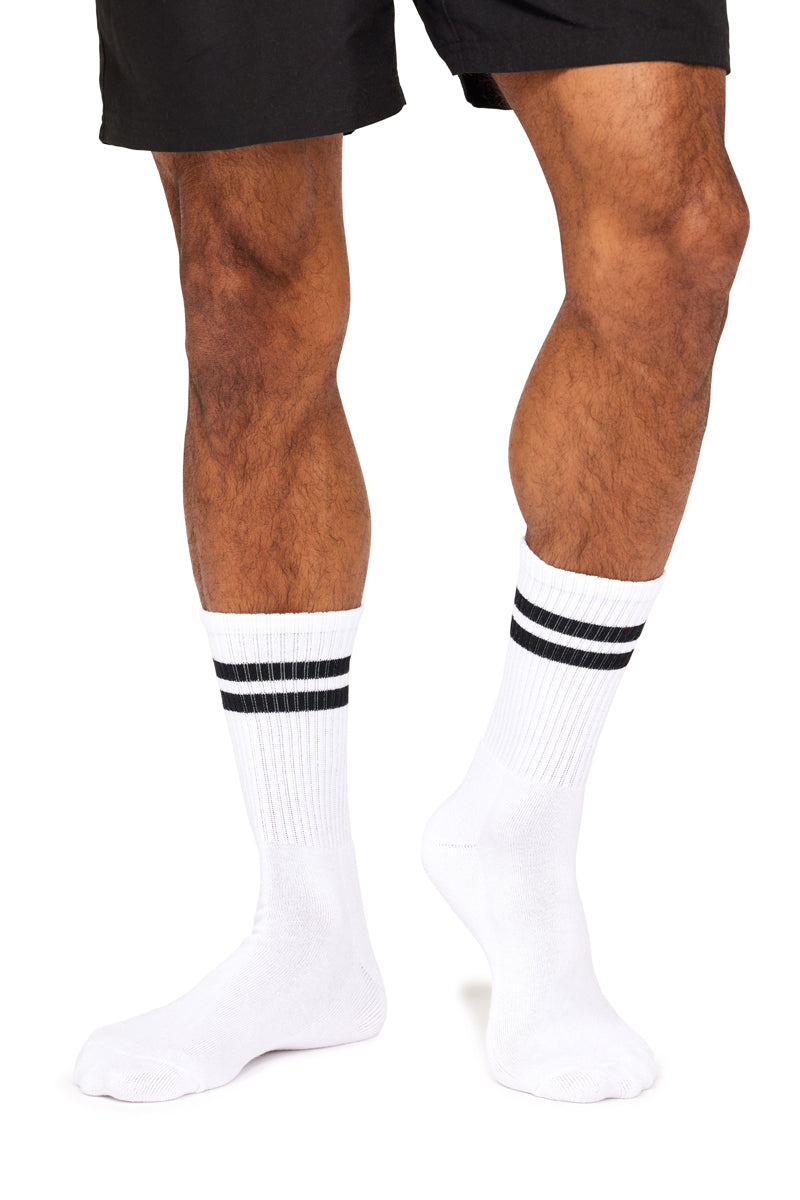 Men's Cotton Rich Crew Sport Style Socks with Cushion Foot- 3 Pack