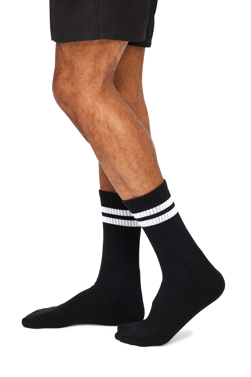 Men's Cotton Rich Crew Sport Style Socks with Cushion Foot- 3 Pack