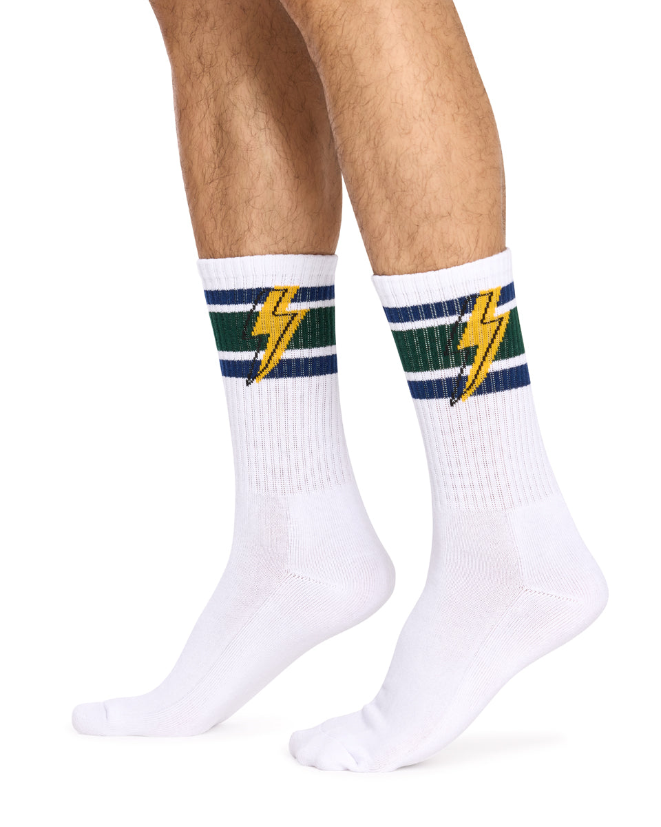 Men's Cotton Rich Crew Sport Style Socks with Cushion Foot- 3 Pack