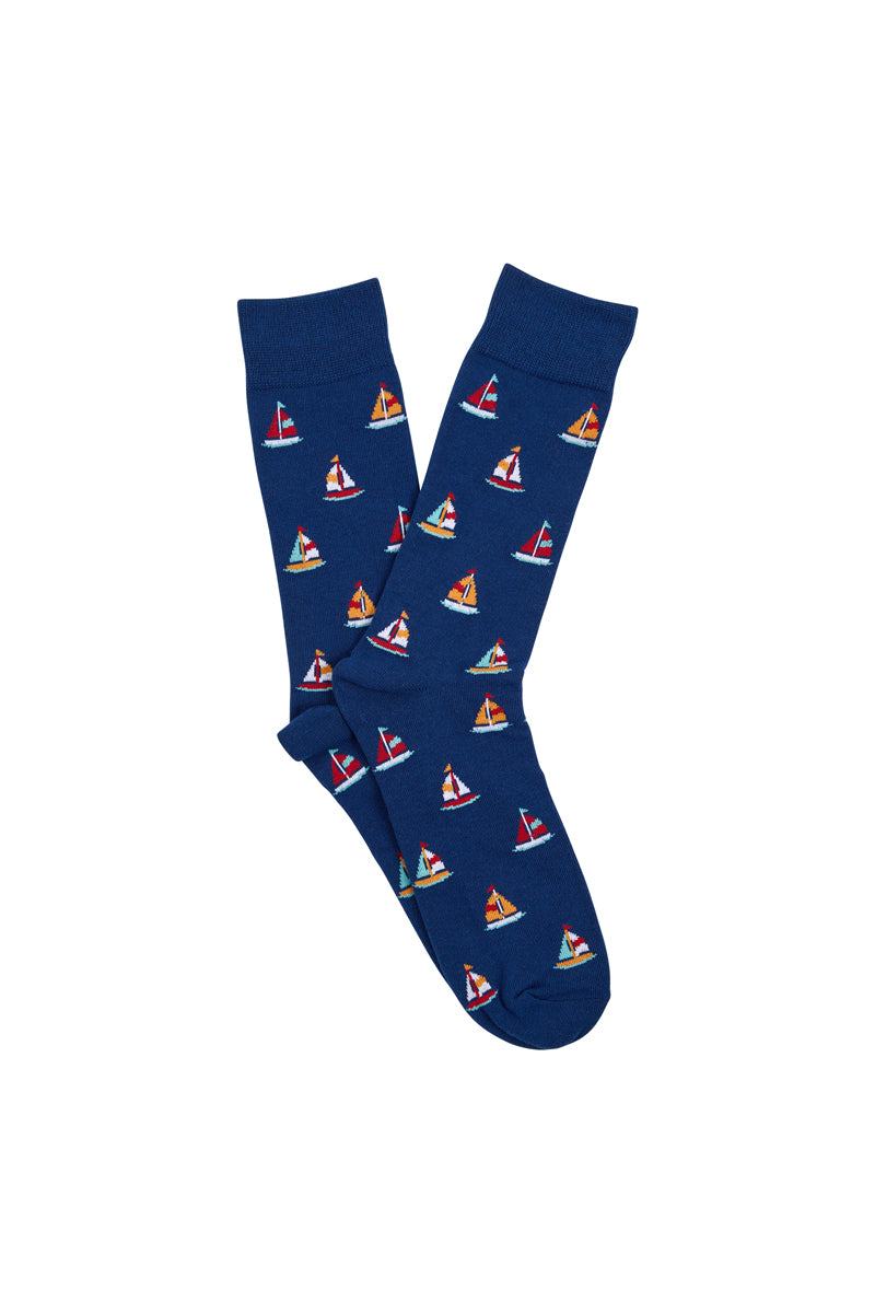Men's Cotton Crew Novelty Socks 5 Pack - Racing Gift Box